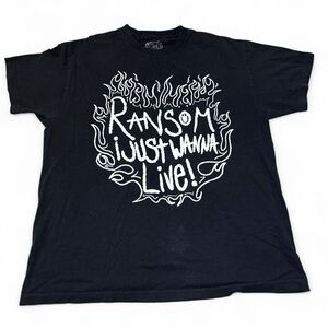 Reason Black Short Sleeve Graphic Tee